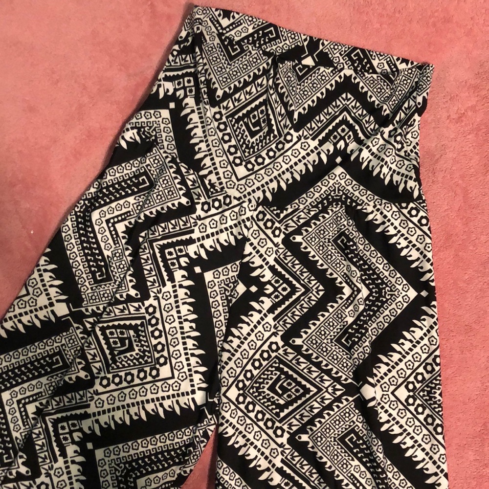 Extra long slinky wide leg pants size S